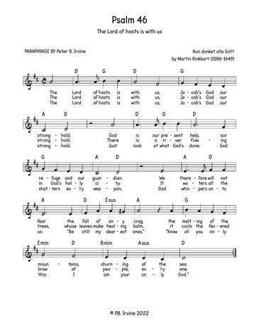 Score for ”Psalm 46”